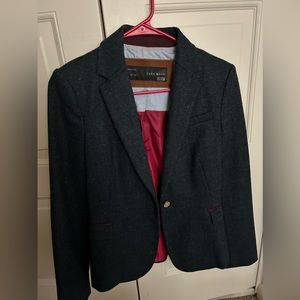 Womens Navy Blue Zara Basics Blazer